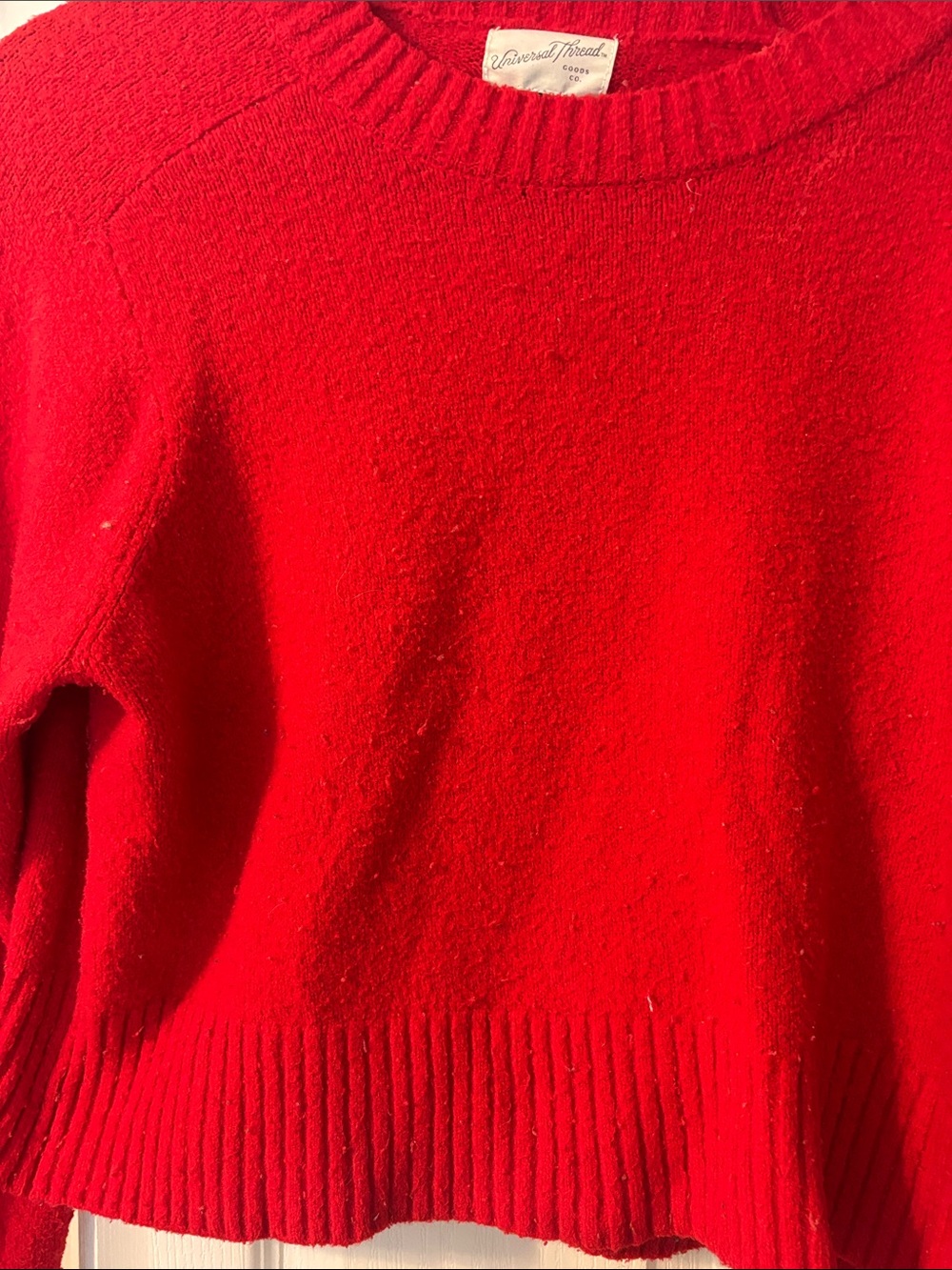 Universal Thread Bright Red Crewneck Sweater - Picture 3 of 3